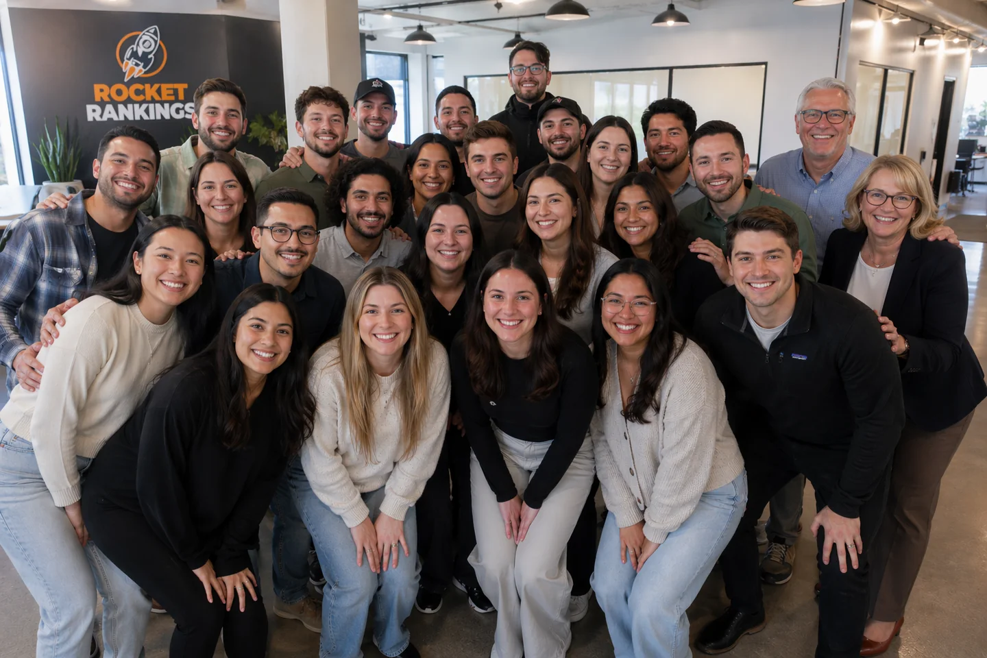The Rocket Rankings team meeting together